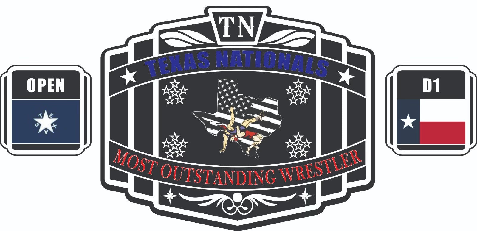 Custom Texas ChampionShip Wrestling Belt poshleathers-14b7