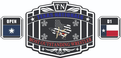 Custom Texas ChampionShip Wrestling Belt poshleathers-14b7