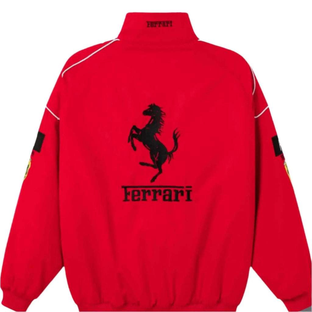 Ferrari F1 Vintage Red Jacket | Classic Motorsport Apparel