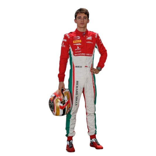 2017 Charles Leclerc Race Suit Richard Mille Formula 2 Ex Race Gear