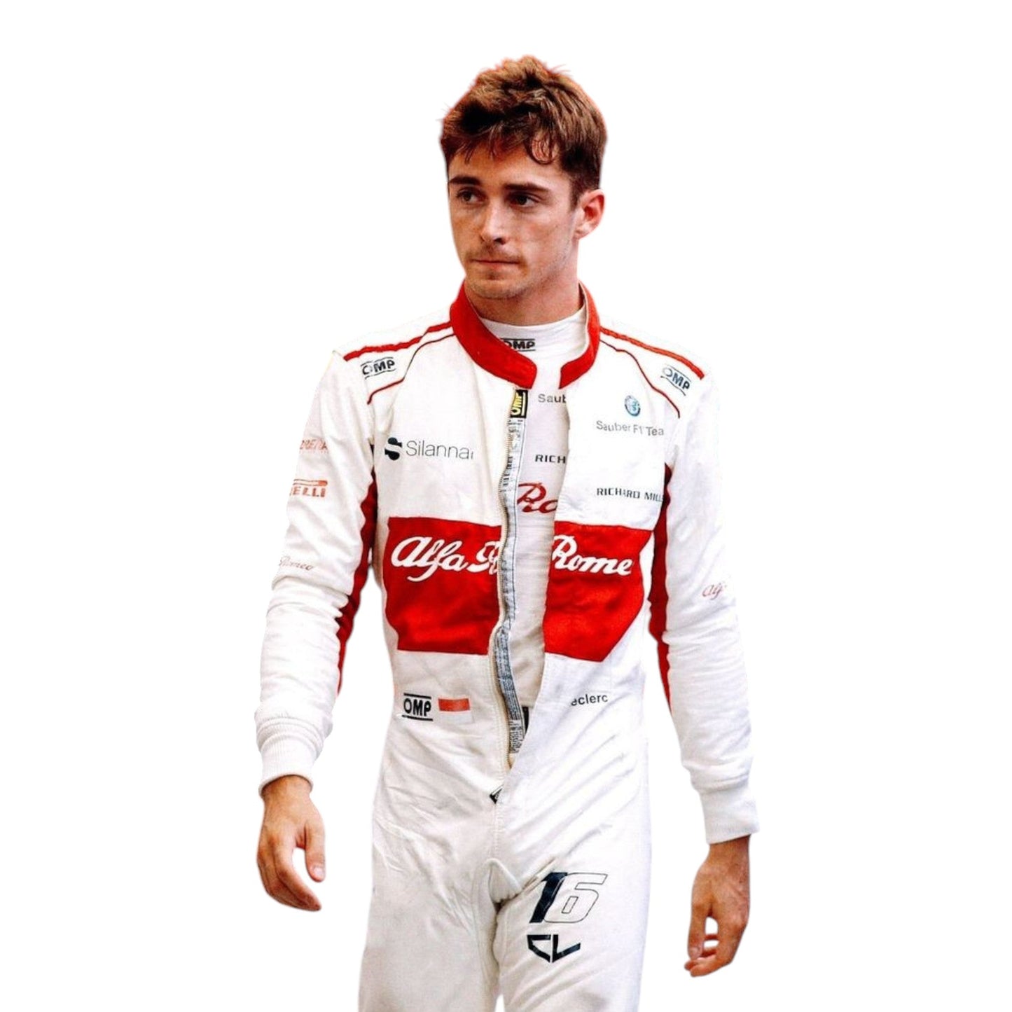 2018 Charles Leclerc Alfa Romeo Sauber Formula One Suit Rustle Racewears