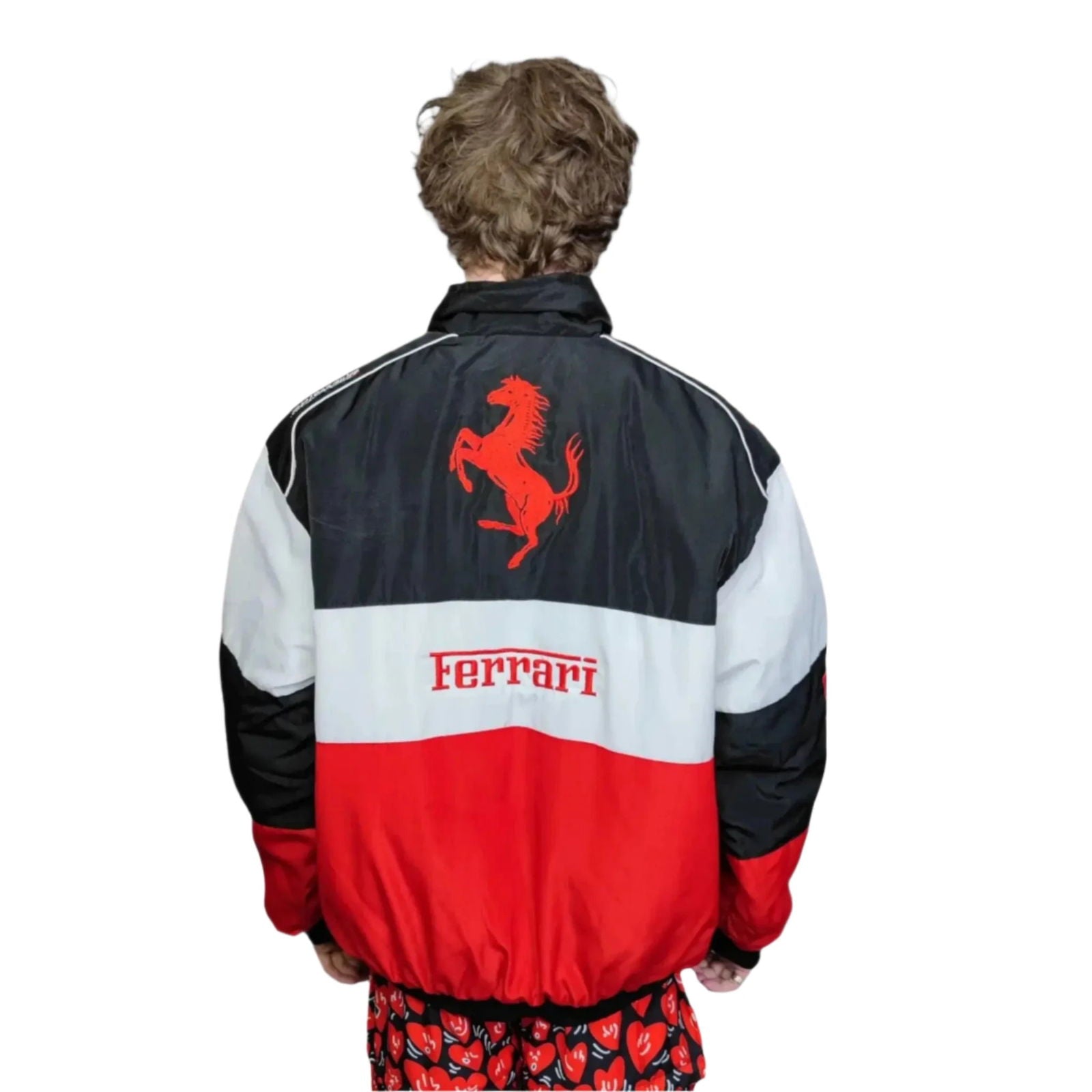Ferrari F1 Multi Patch Embroidered Racing Jacket - Ex Race Gear