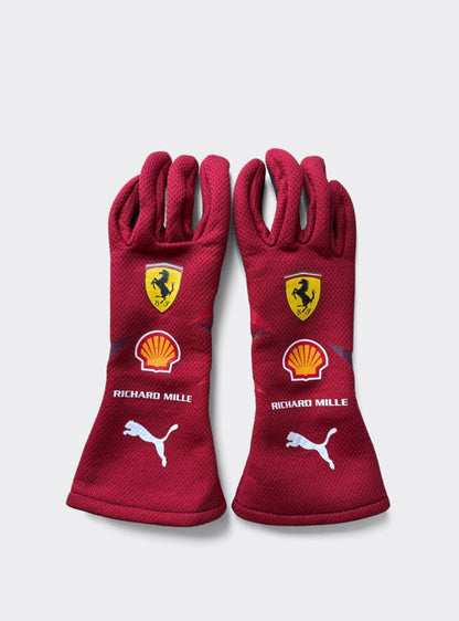 2025 F1 Scuderia Ferrari Hp Las Vegas Racing Gloves Ex Race Gear