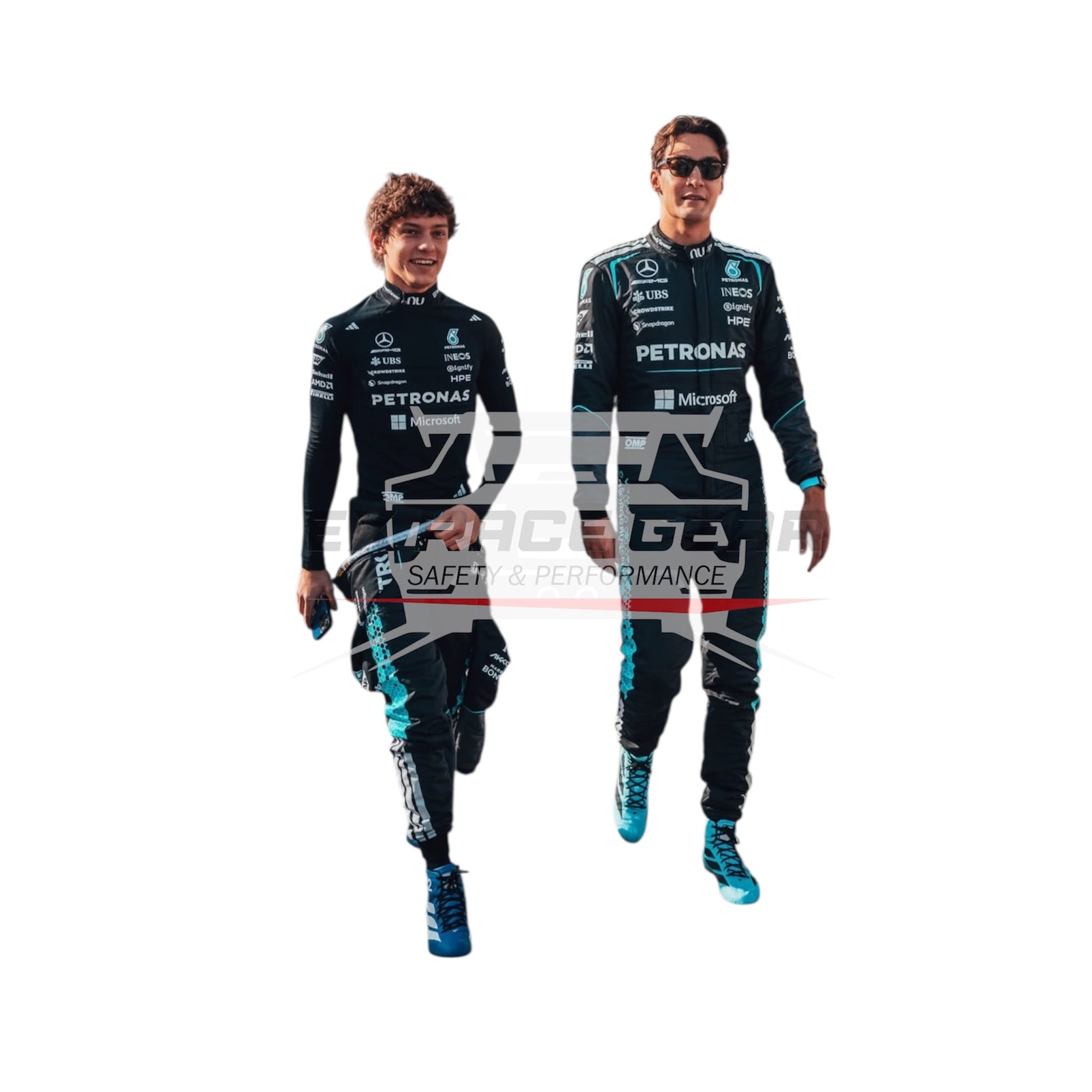 2026 Andrea Kimi Antonelli & George Russell Mercedes F1 Replica Suit Ex Race Gear