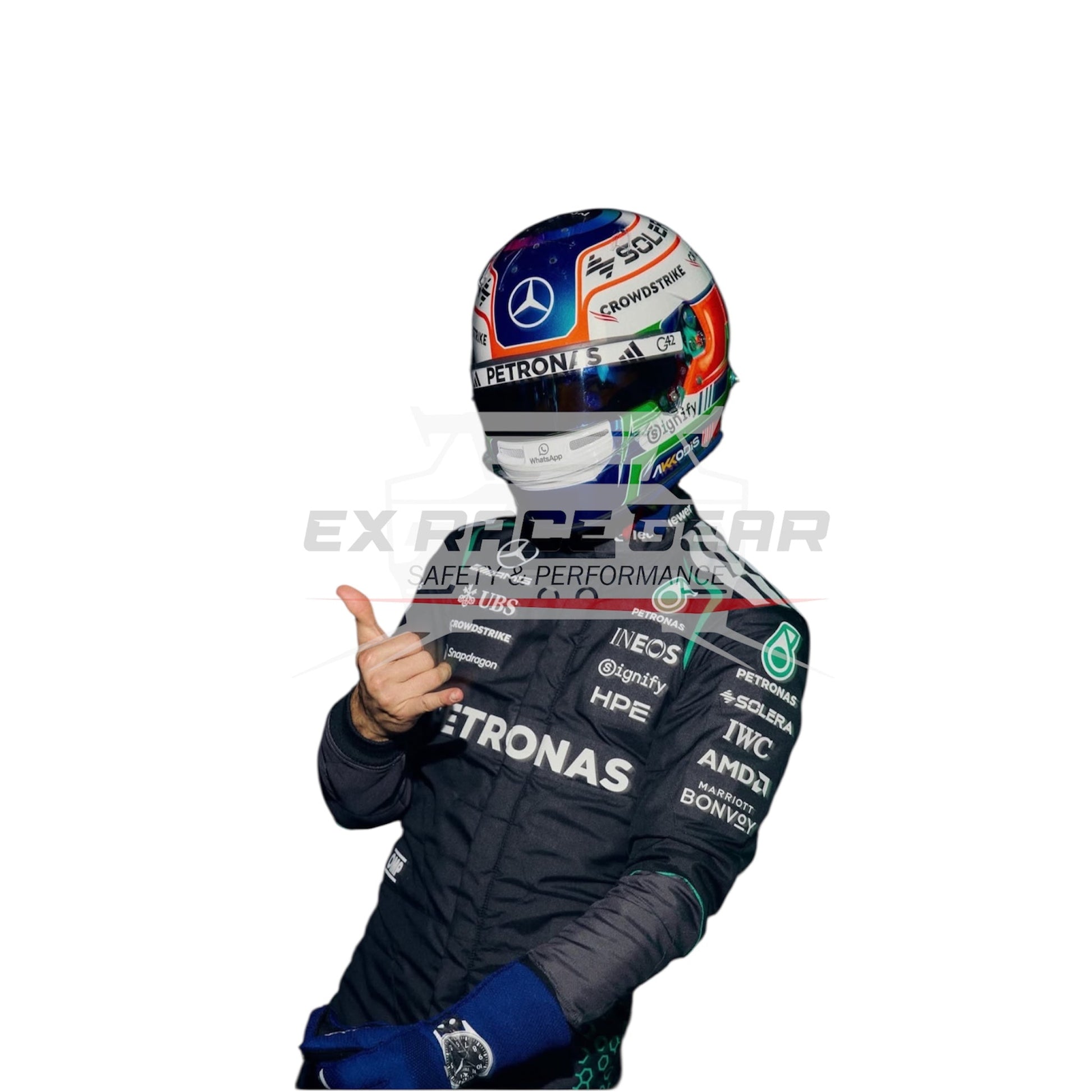 2026 Andrea Kimi Antonelli & George Russell Mercedes F1 Replica Suit Ex Race Gear