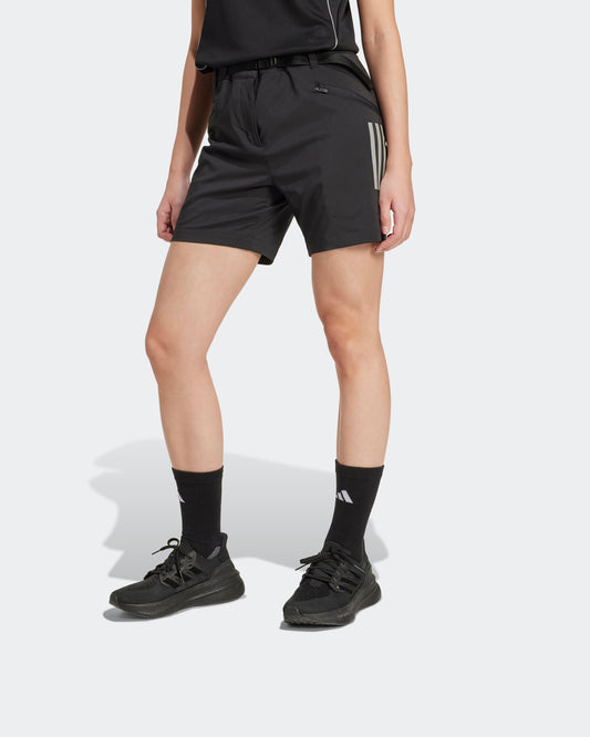 Womens 2025 Mechanics Shorts Black Mercedes-AMG PETRONAS F1 Team