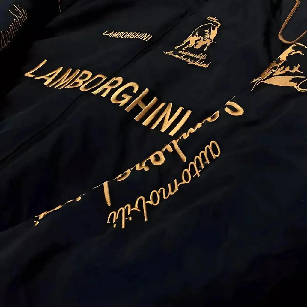 Lamborghini F1 Vintage Style Embroidery Racing Jacket