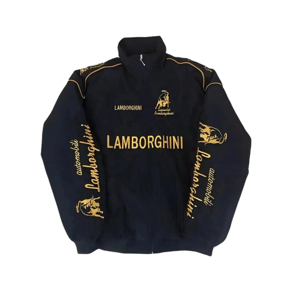 Lamborghini F1 Vintage Style Embroidery Racing Jacket