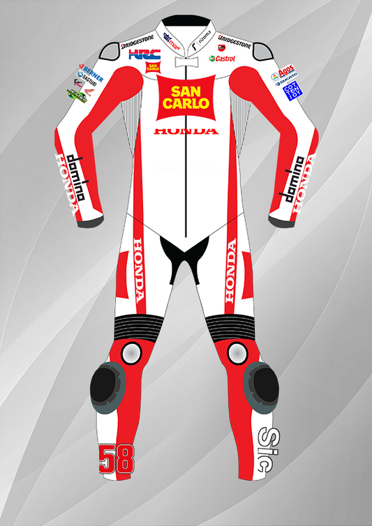 Marco Simoncelli 2011 MotoGP Leather Racing Suit for Sale MotoLords