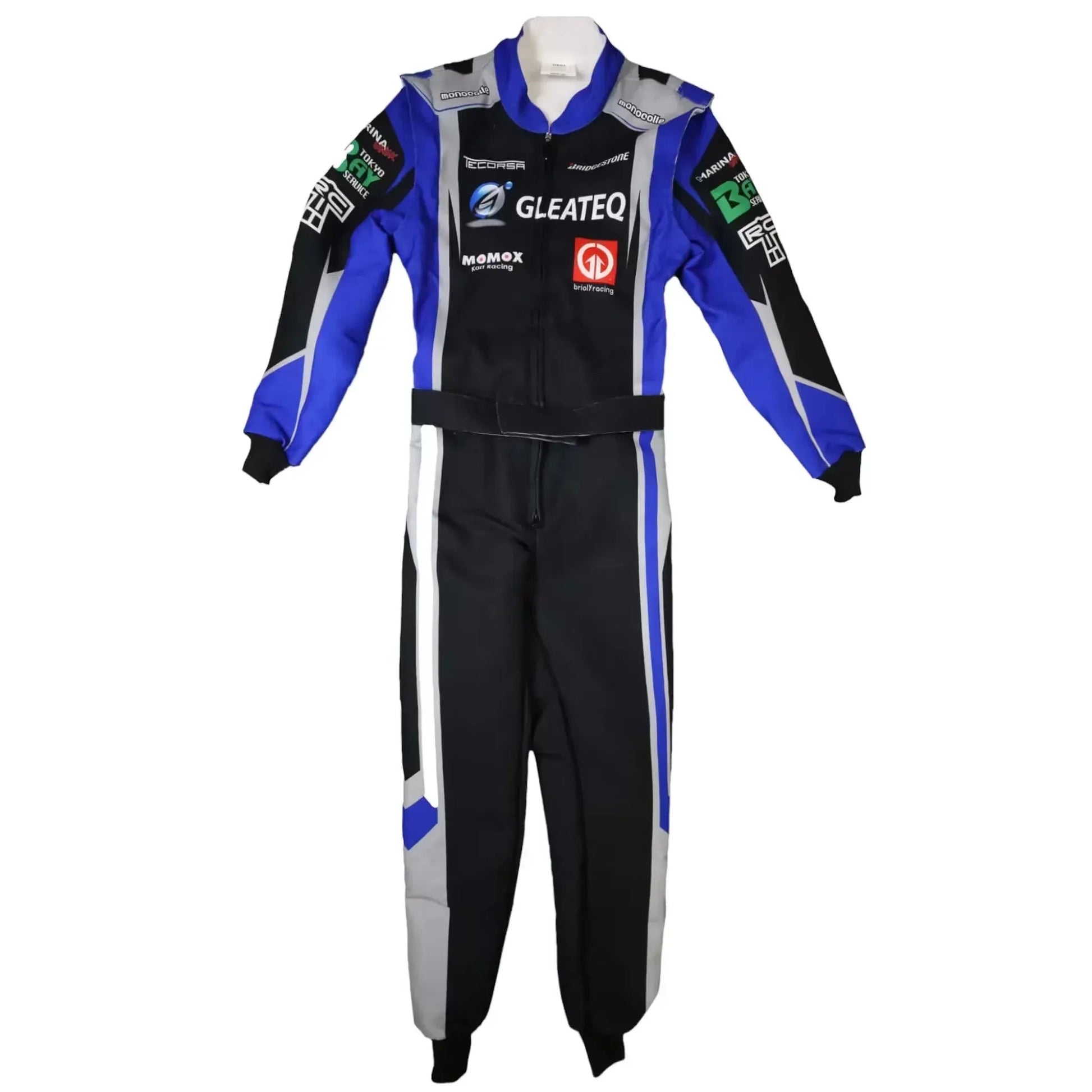Marina Unik GLEATEQ Black Kart Racing Suits DASH RACEGEAR