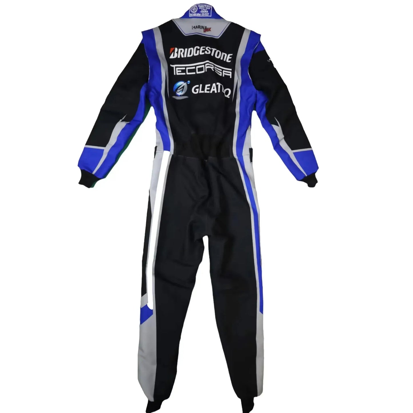Marina Unik GLEATEQ Black Kart Racing Suits DASH RACEGEAR