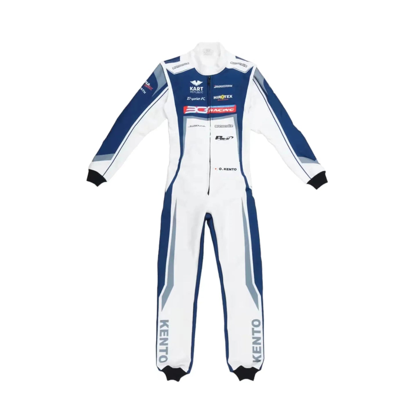 Marina Unik Kento White Racing Kart Suits DASH RACEGEAR
