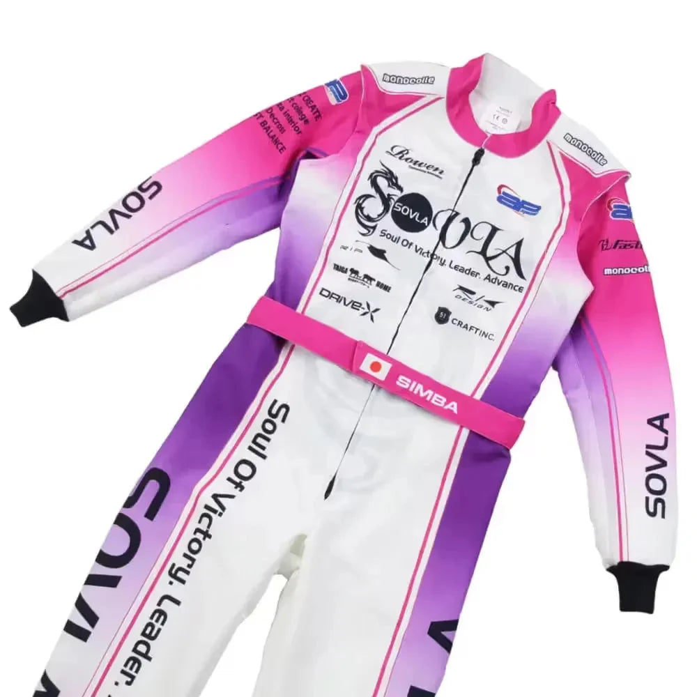 Marina Unik Sovla White Racing Kart Suits | Ex Race Gear