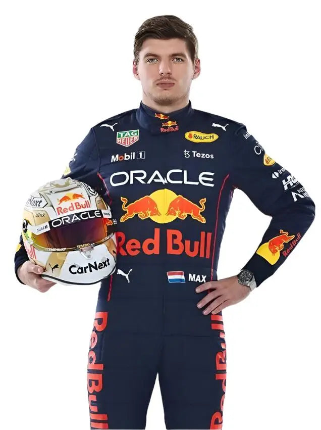 2022 Max Verstappen & Sergio Perez Oracle Red Bull Go-Kart Racing Suit - Ex Race Gear