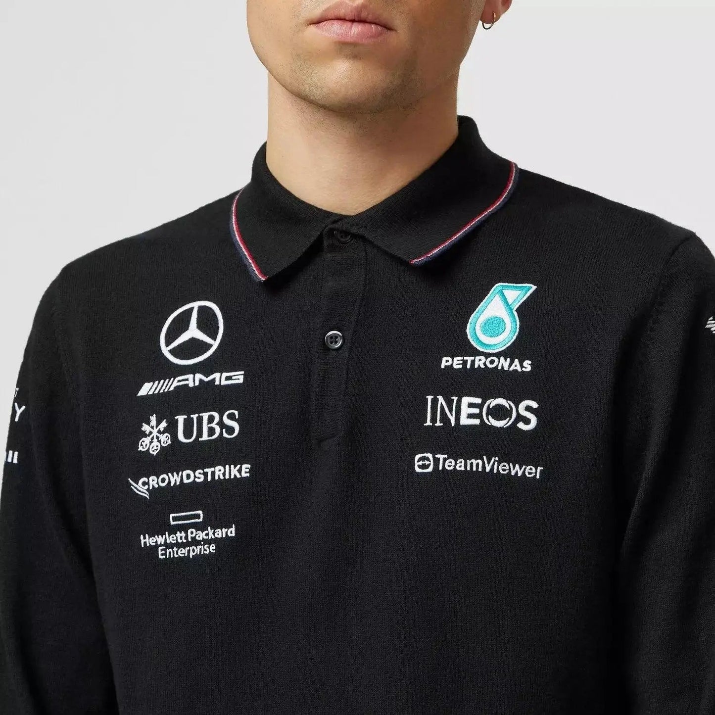 Mercedes-AMG Petronas 2023 Team Longsleeve Polo - Ex Race Gear