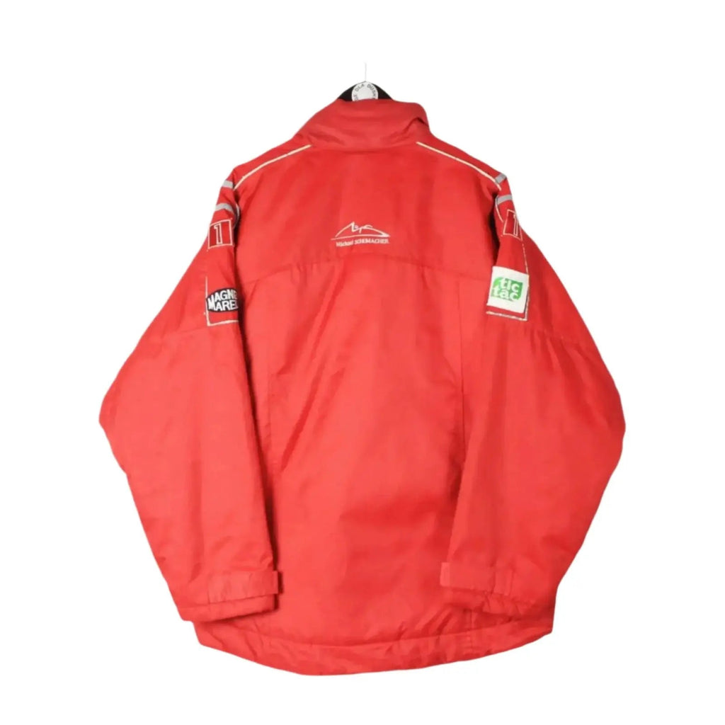 Michael Schumacher Vintage Ferrari Shell Jacket - Embroidered F1 Gear