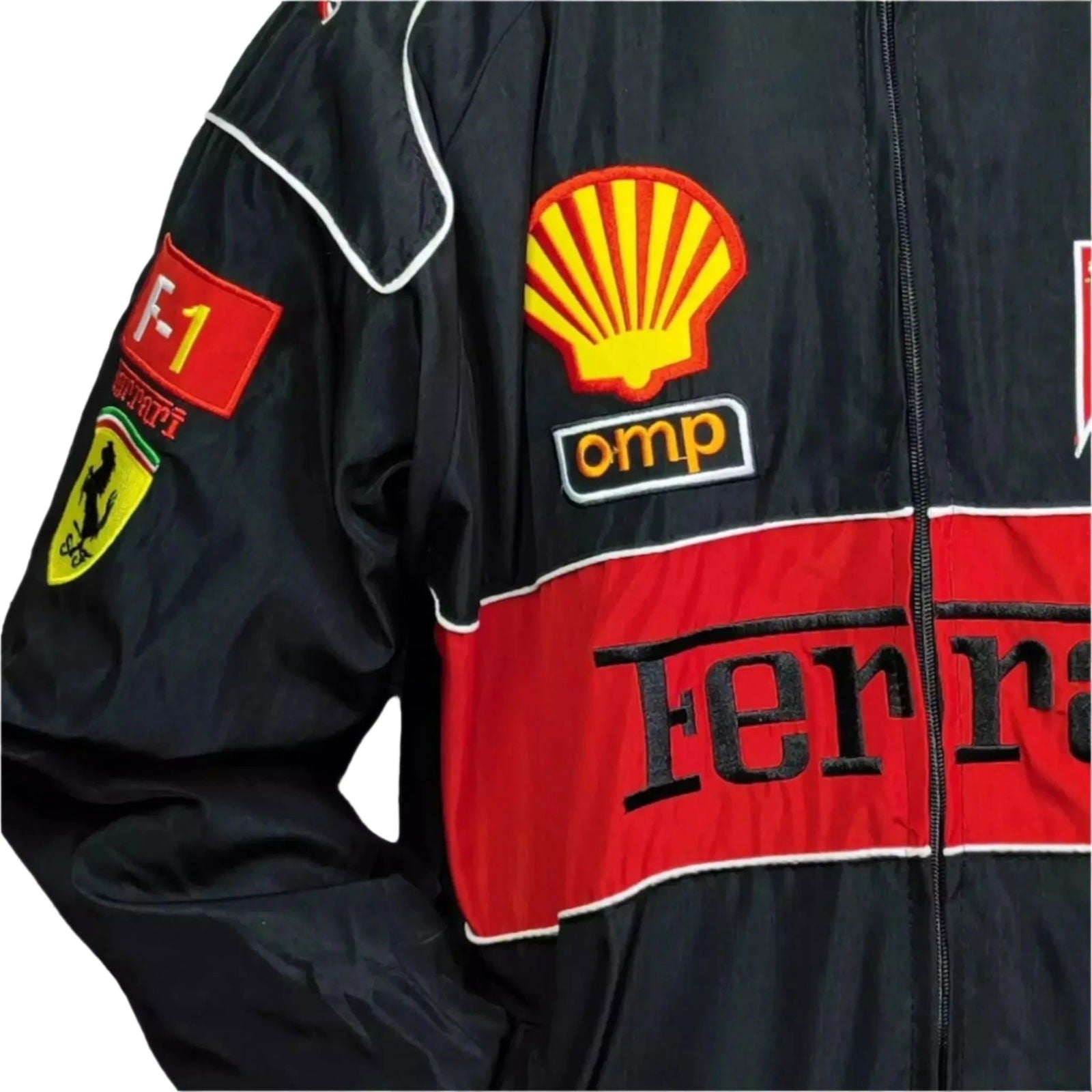 Multi Patch Ferrari F1 Racing Jacket - Ex Race Gear