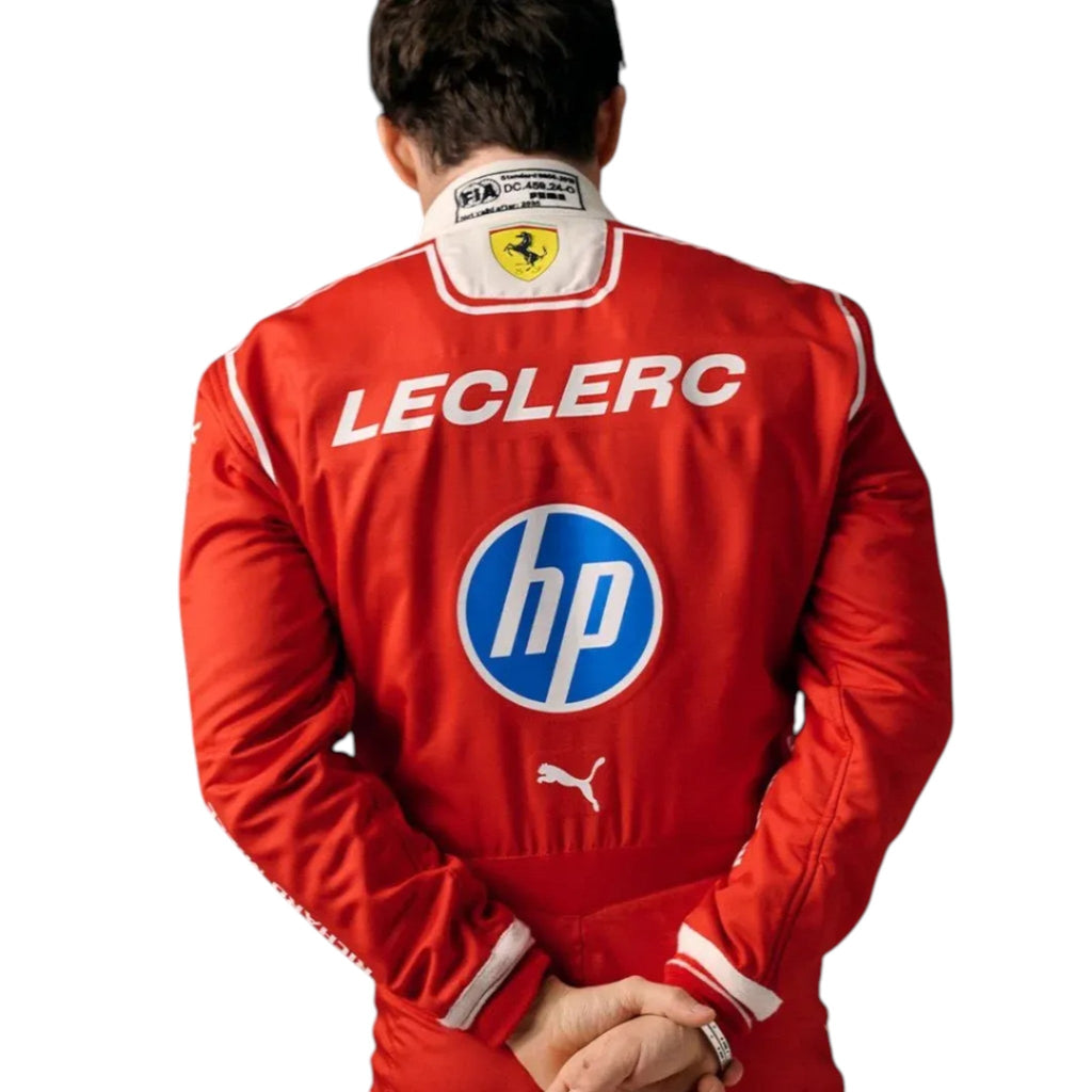 NEW 2026 Charles Leclerc Scuderia Ferrari HP Replica F1 Team Race Suit - Ex Race Gear