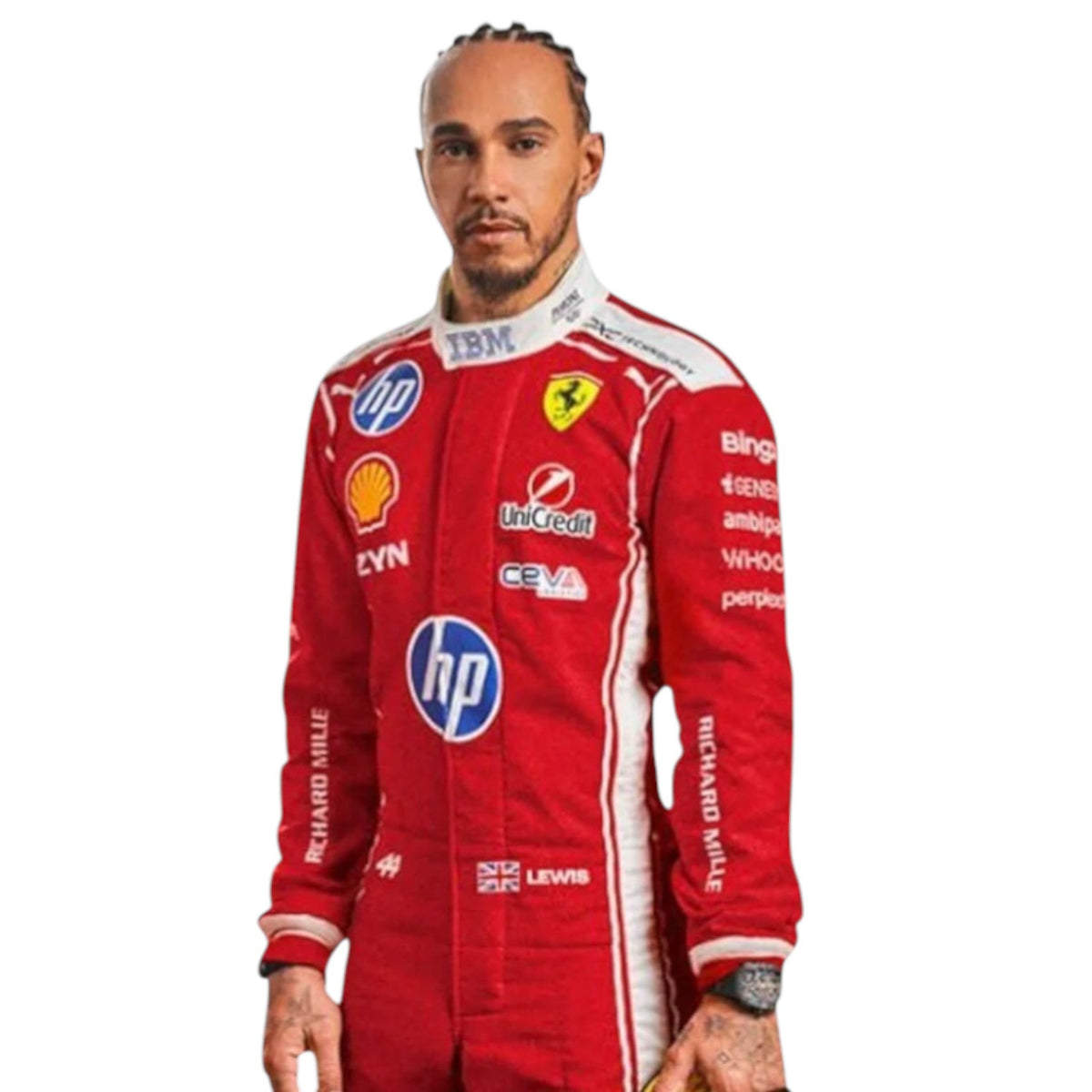 NEW 2026 Lewis hamilton Scuderia Ferrari HP Replica F1 Team Race Suit - Ex Race Gear