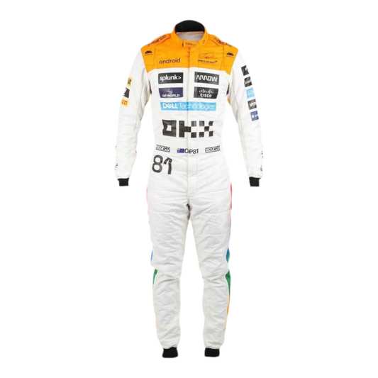 NEW MCLAREN SILVERSTONE OSCAR PIASTRI 2023 F1 TEAM RACE SUIT - Ex Race Gear