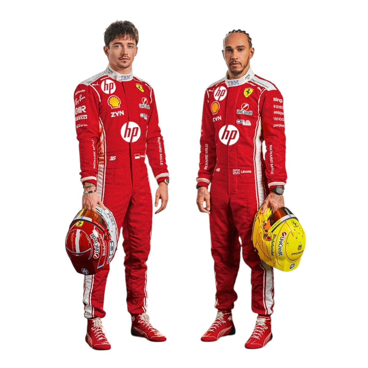 New 2026 Scuderia Ferrari HP Replica F1 Team Race Suit - Ex Race Gear