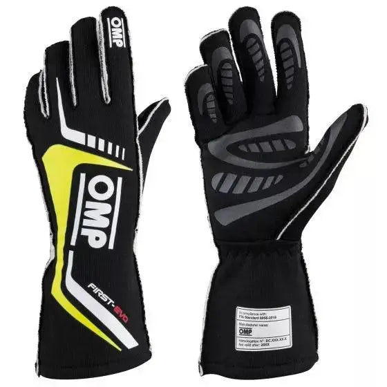 OMP First Evo Race Gloves | Ex Race Gear