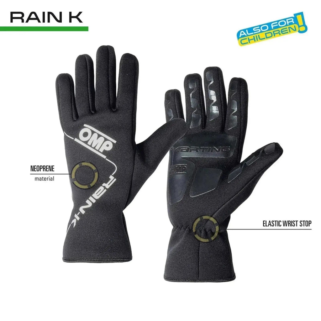 OMP Rain K Wet Weather Kart Gloves | Ex Race Gear