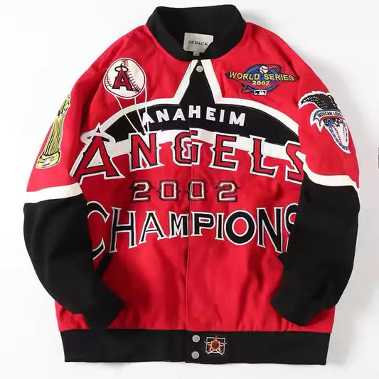 Rare ANAHEIM ANGELS Vintage Embroidered Jacket - Unisex SHABA Collection