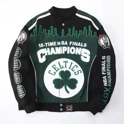 Rare CELTICS Vintage Embroidered Jacket - Unisex SHABA Collection