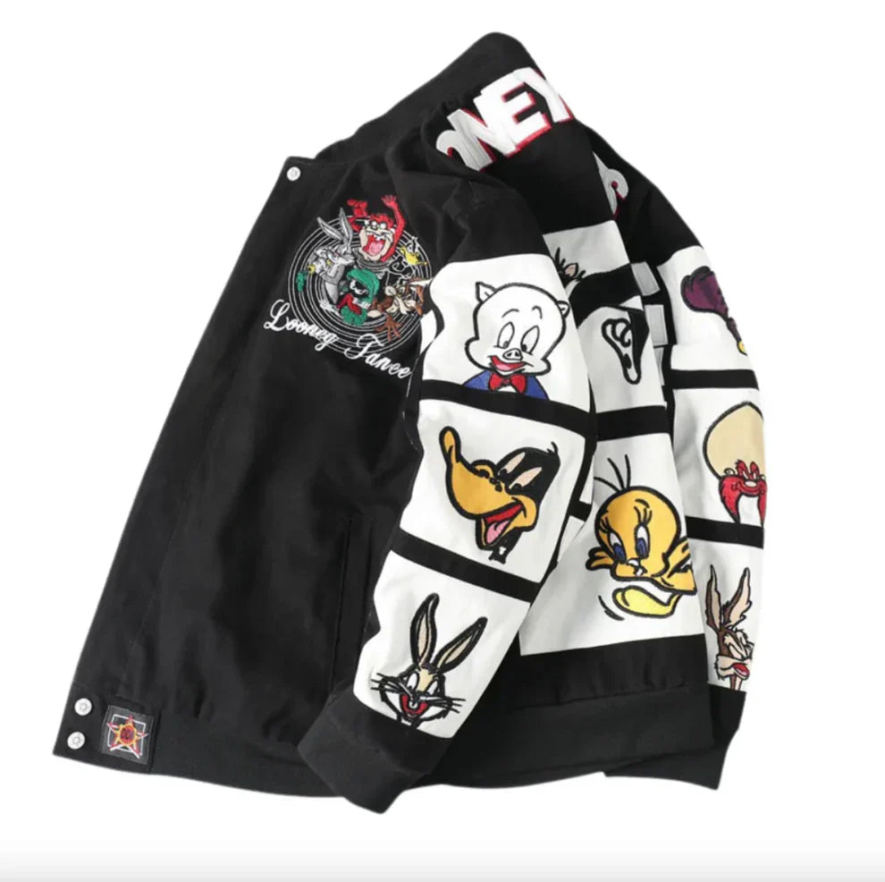 Rare Looney Tunes NASCAR Vintage Embroidered Jacket - Unisex SHABA Collection