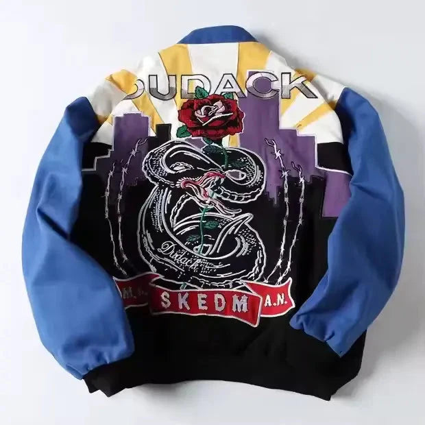 Rare Maskedman NASCAR Vintage Embroidered Jacket - Unisex | Ex Race Gear