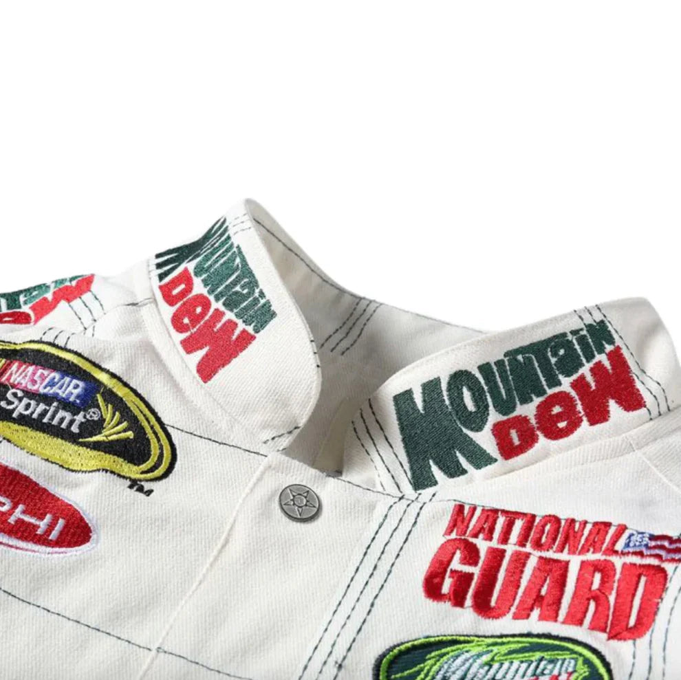 Rare Mountain Dew NASCAR Vintage Embroidered Jacket - Unisex SHABA Collection