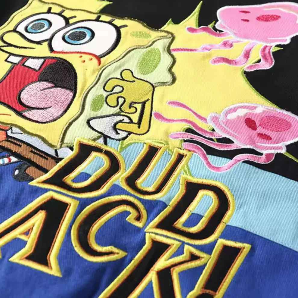 Rare SpongeBob NASCAR Vintage Embroidered Jacket - Unisex SHABA Collection