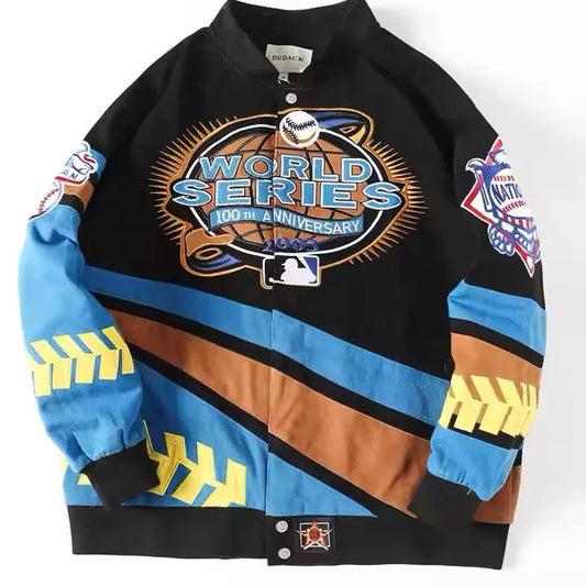 Rare World Series Baseball Vintage Embroidered Jacket - Unisex SHABA Collection