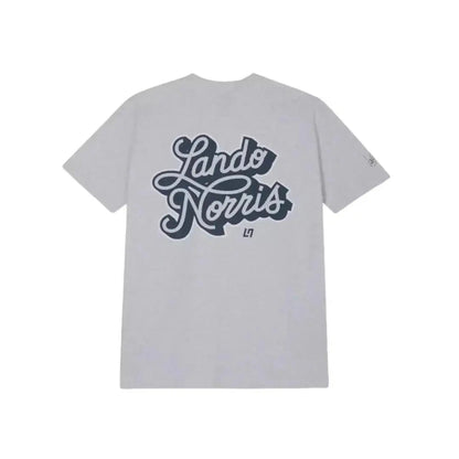 SCRIPT WHITE HEATHER SHORT SLEEVE TEE - Speedxcrafts