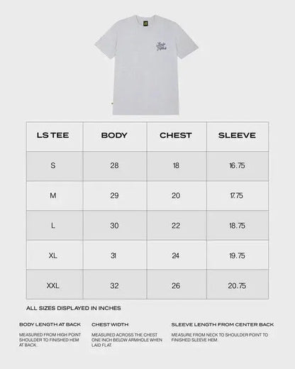 SCRIPT WHITE HEATHER SHORT SLEEVE TEE - Speedxcrafts