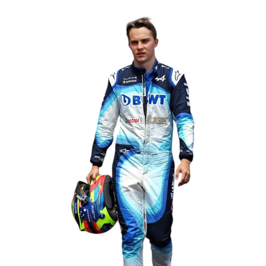 2022 Oscar Piastri BWT Alpine F1 Team Suit Ex Race Gear
