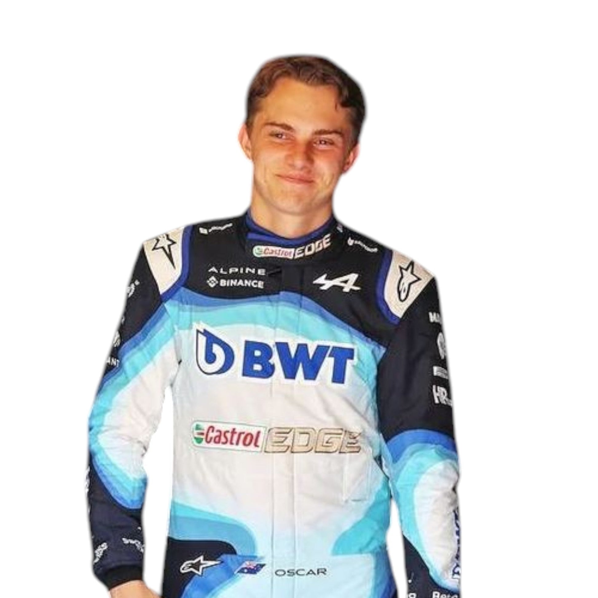 2022 Oscar Piastri BWT Alpine F1 Team Suit Ex Race Gear