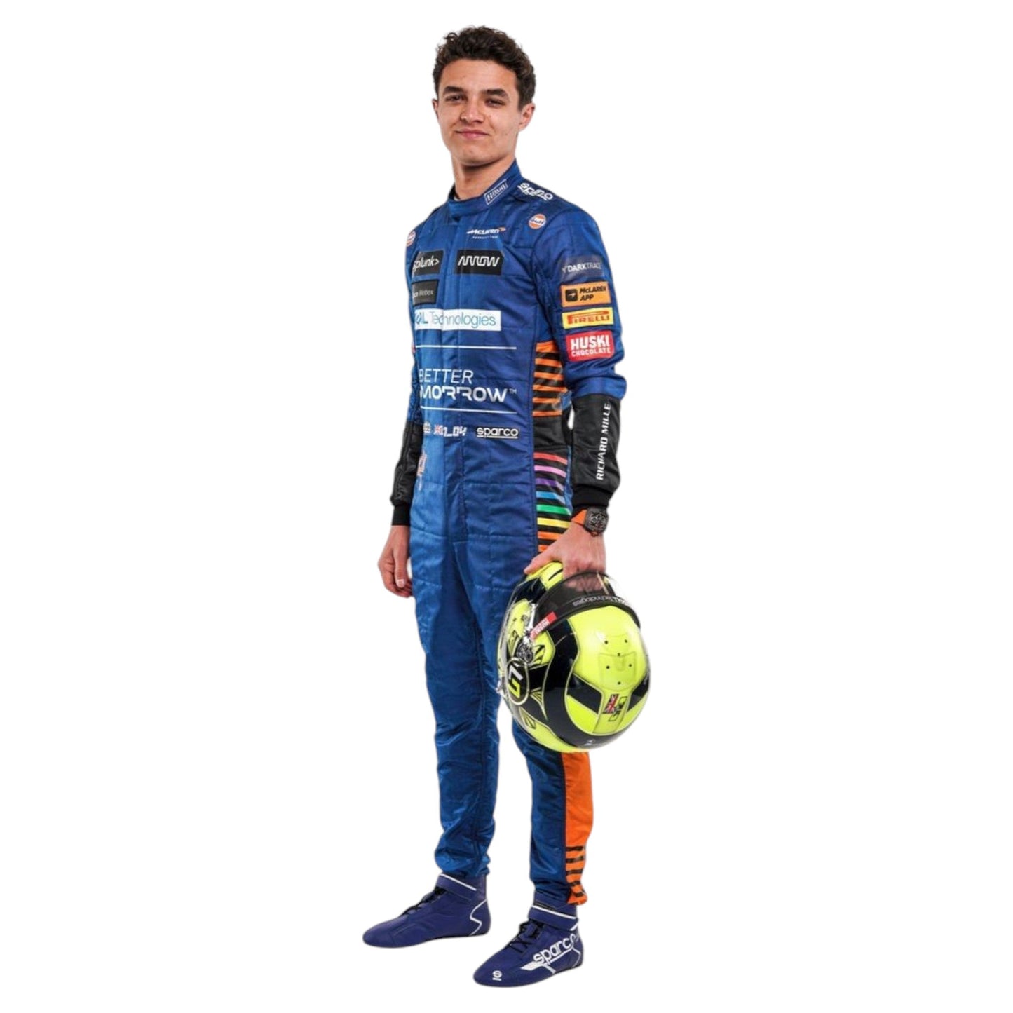 2021 Lando Norris McLaren Formula 1 Team Race Suit Ex Race Gear