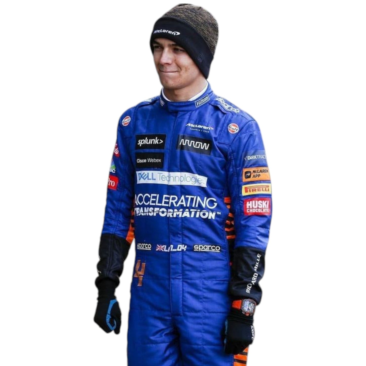 2021 Lando Norris McLaren Formula 1 Team Race Suit Ex Race Gear