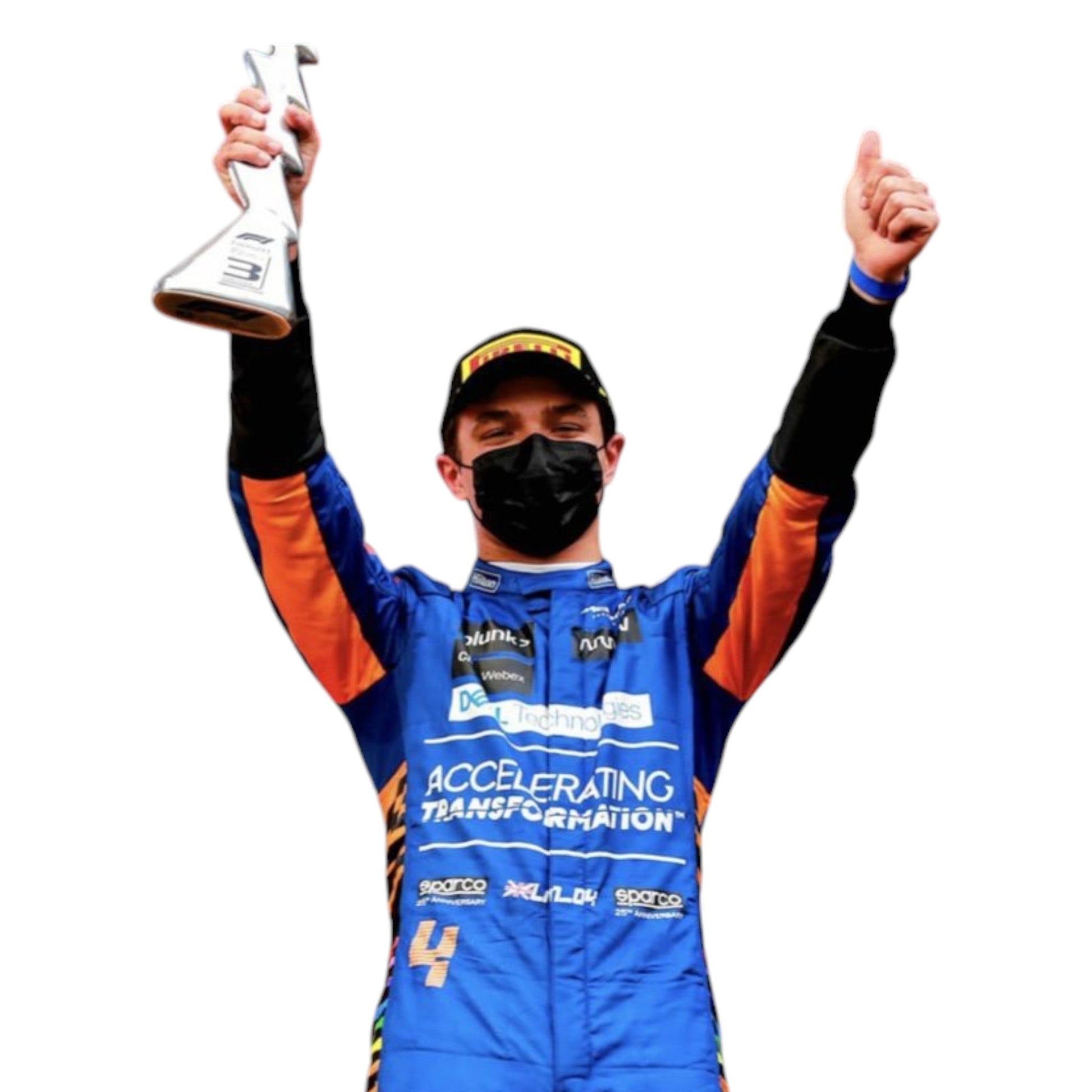 2021 Lando Norris Official McLaren F1 Promo Suit Ex Race Gear