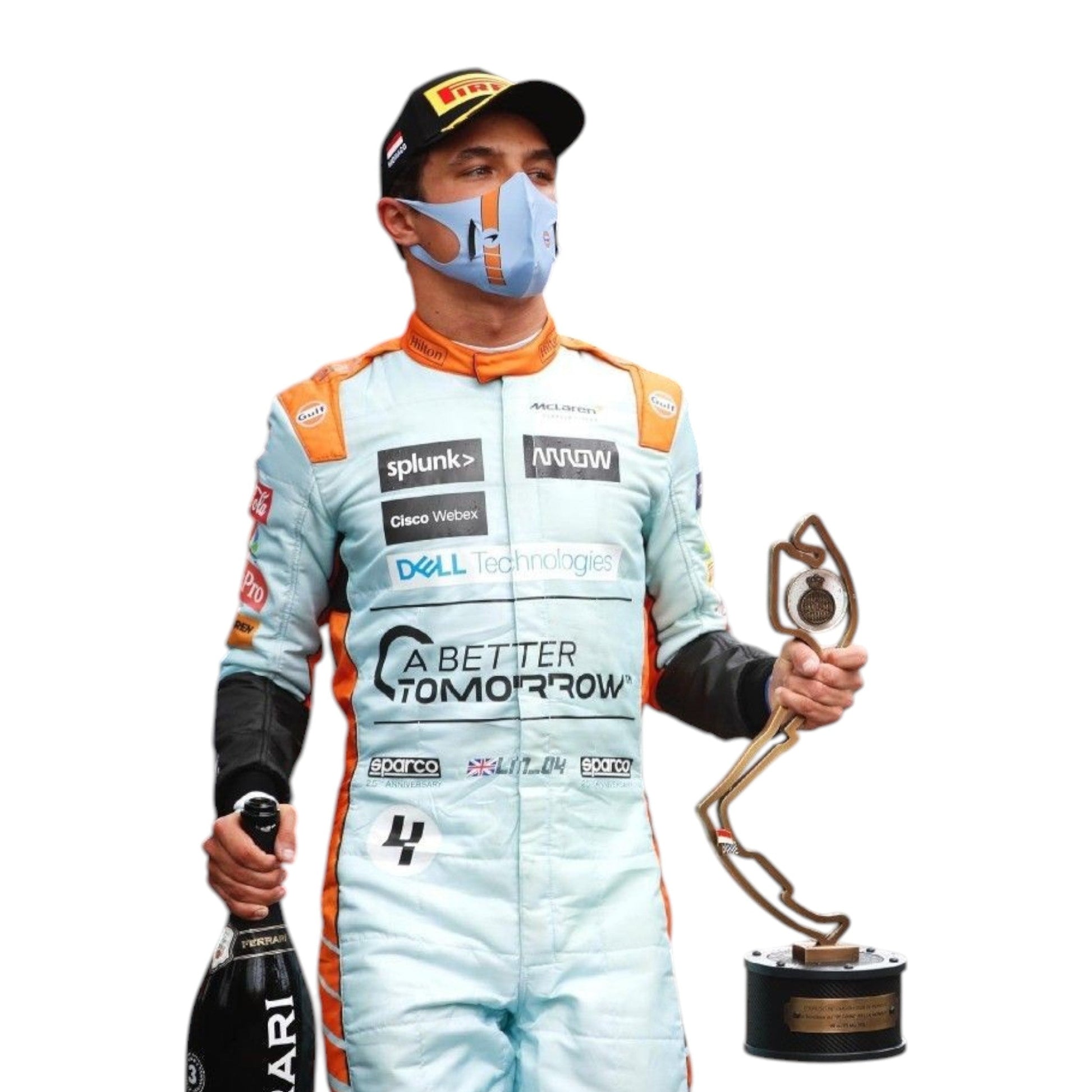 2021 Lando Norris McLaren F1 Race Suit - Monaco GP Ex Race Gear