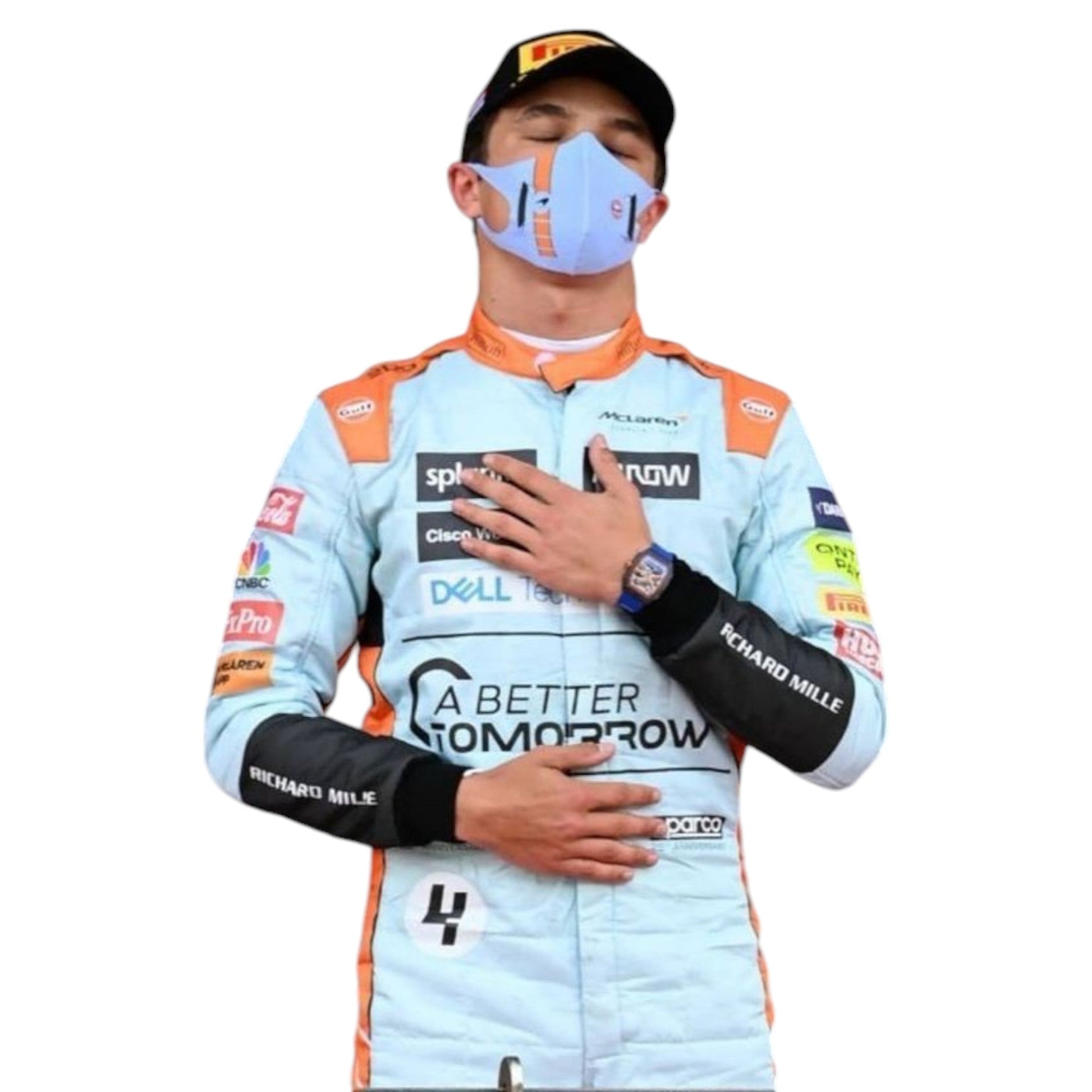 2021 Lando Norris McLaren F1 Race Suit - Monaco GP Ex Race Gear