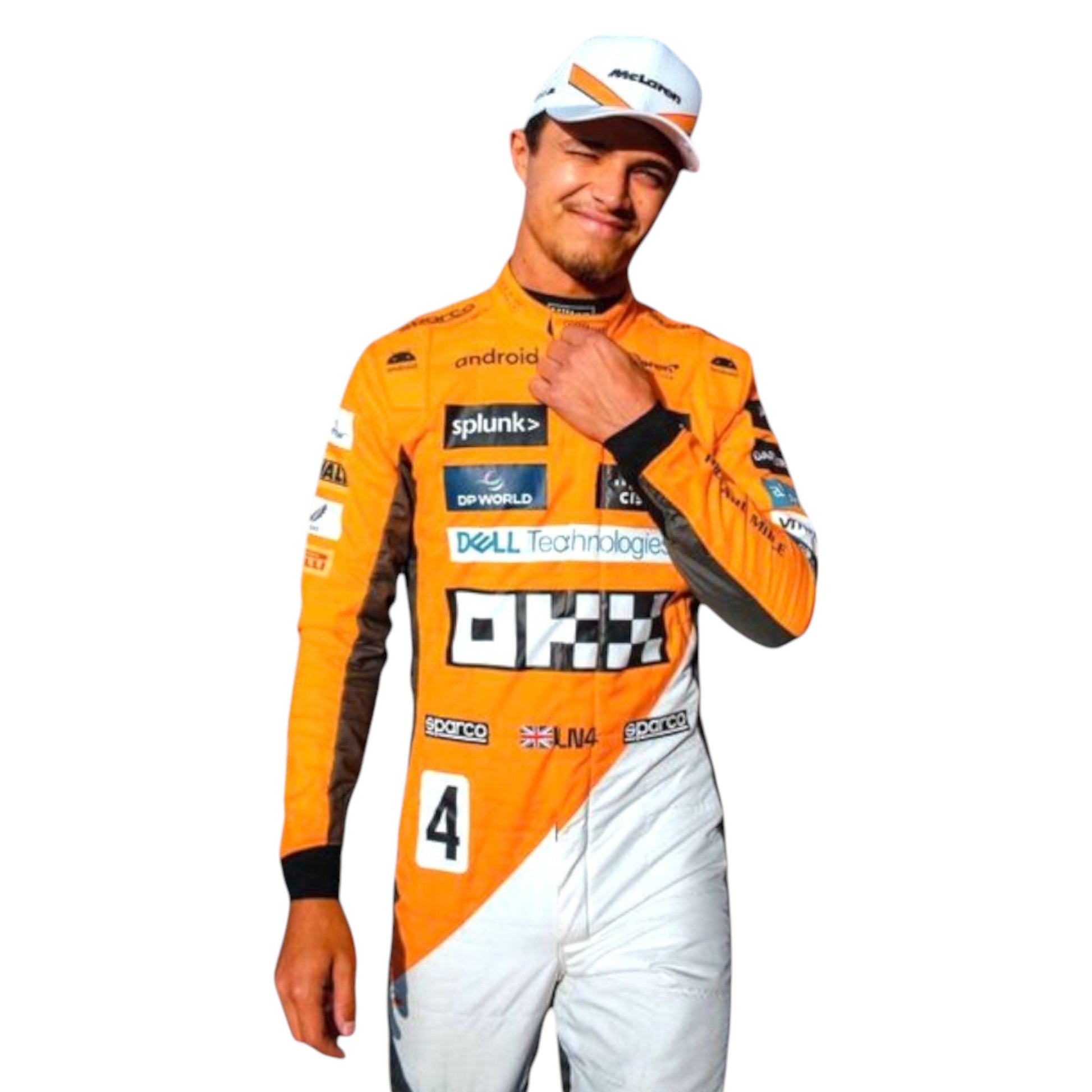 2023 Lando Norris Mcleran F1 Team Race Suit-Spanish GP Ex Race Gear