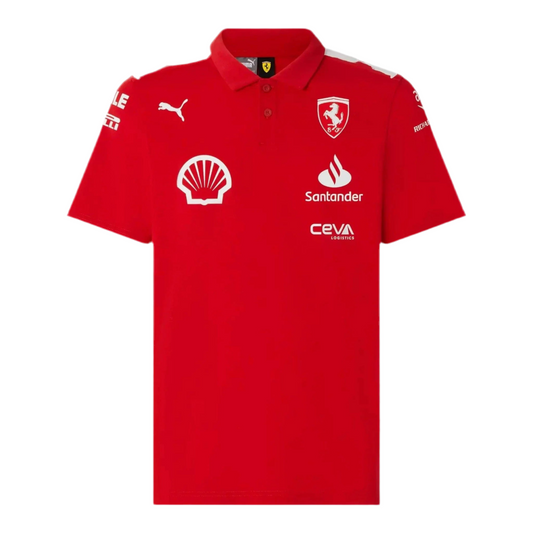 Scuderia Ferrari Puma Team Polo Shirt - Joshua Vides Design - Ex Race Gear