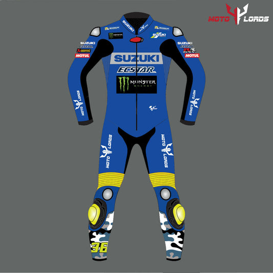 Suzuki Ecstar Joan Mir MotoGP 2021 Leather Racing Suit MotoLords