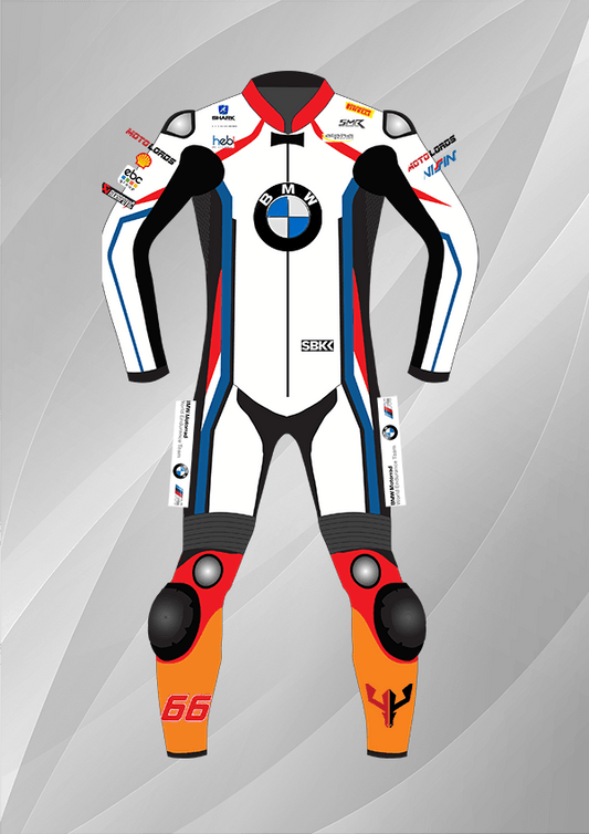 Tom Sykes BMW World SBK 2020 Leather Racing Suit – BMW Motorrad MotoGP Racing Suit MotoLords