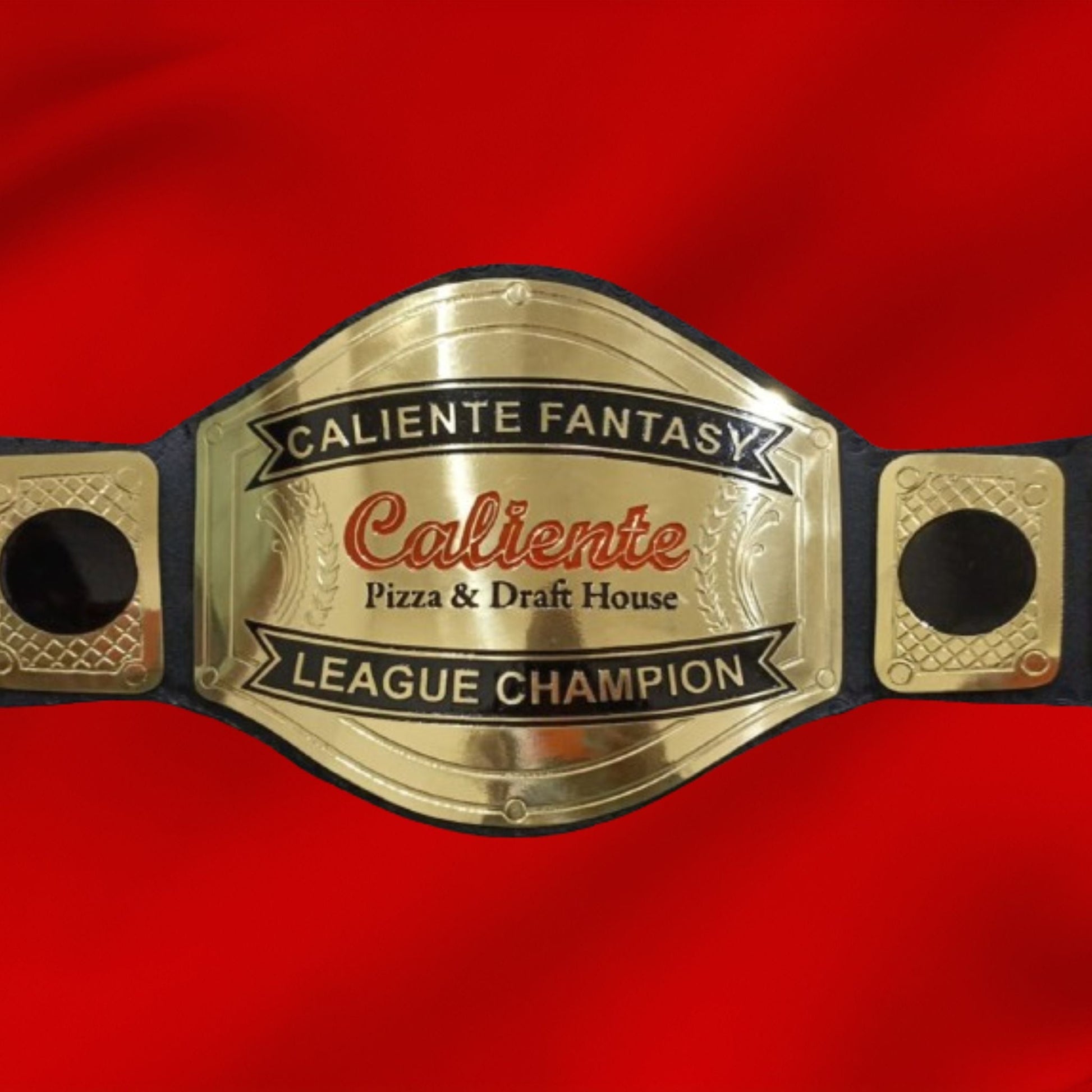 Custom Name and Caliente Logo Wrestling Championship Belt poshleathers-14b7