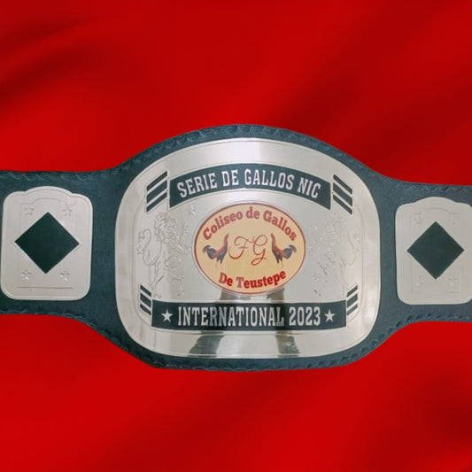 Custom Cock Logo Wrestling Championship Belt poshleathers-14b7