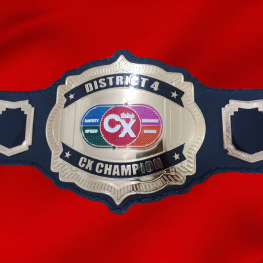 Custom Name and CX Logo Wrestling Championship Belt poshleathers-14b7
